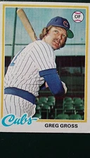 1978 Topps #397, Greg Gross, Chicago Cubs # Card