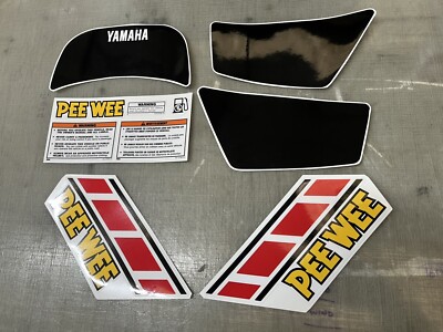 Yamaha PW50 PW 50 Aufkleber Set Sticker Grafik Decals rot 1984