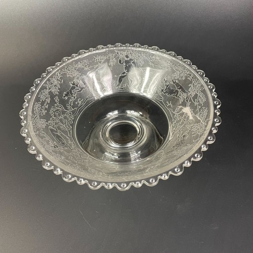 Antiguo Dithridge & Company Cupido's Hunt Cristalloide Compote Bajo 1879 - Imagen 2 de 5