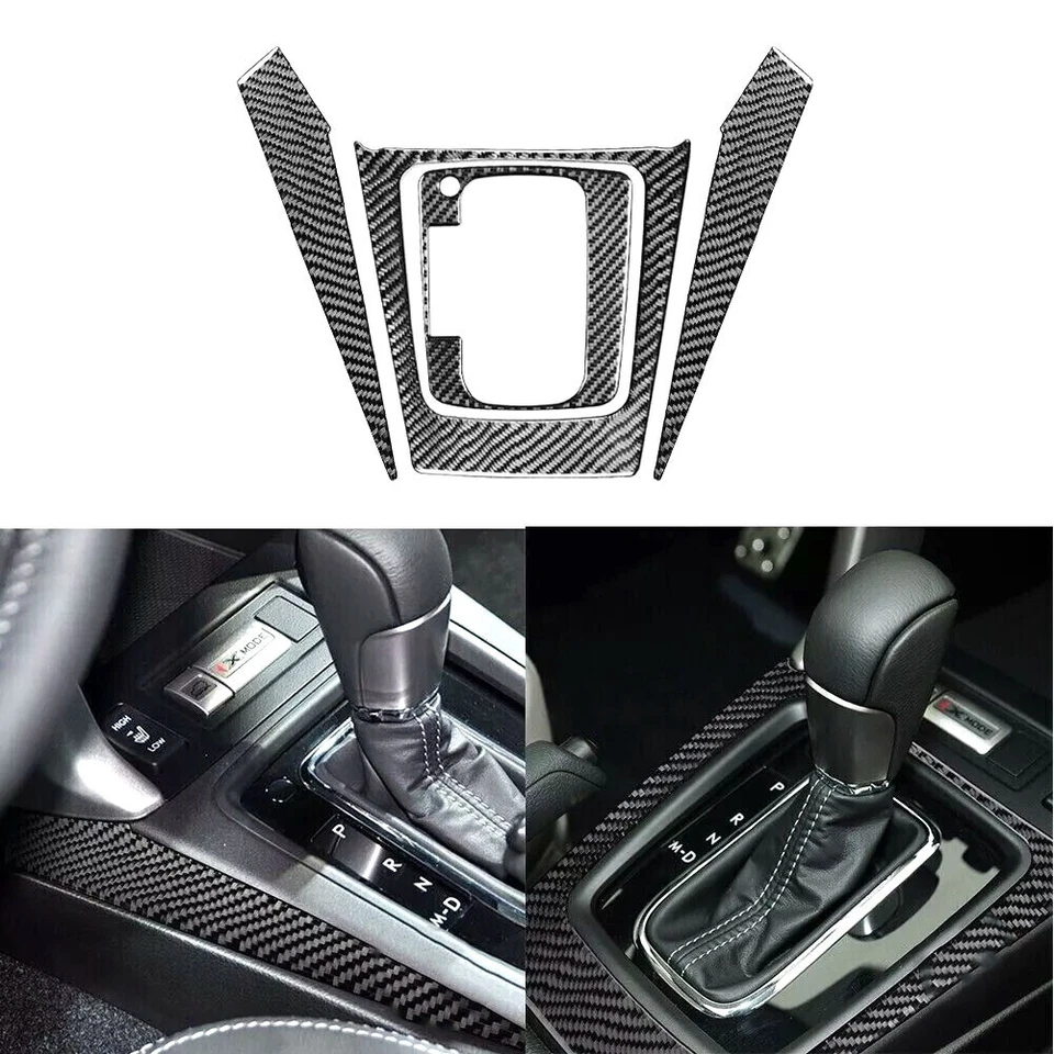 Juego de 42 piezas de cubierta interior completa de fibra de carbono real para Subaru Forester 2013-18 Foto 3 de 4