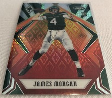 2020 Panini Phoenix Football James Morgan New York Jets Fire Burst Rookie #136