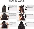 16" 16# Human Hair Extensions halo One Piece Invisible Wire 100% Human Hair 120g - Picture 4 of 11