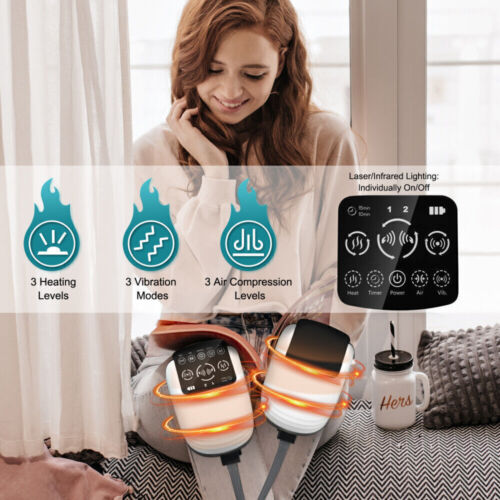 Cordless Infrared Heat Knee Massage Air Pressure Vibration Massager Pain Relief - Picture 7 of 16