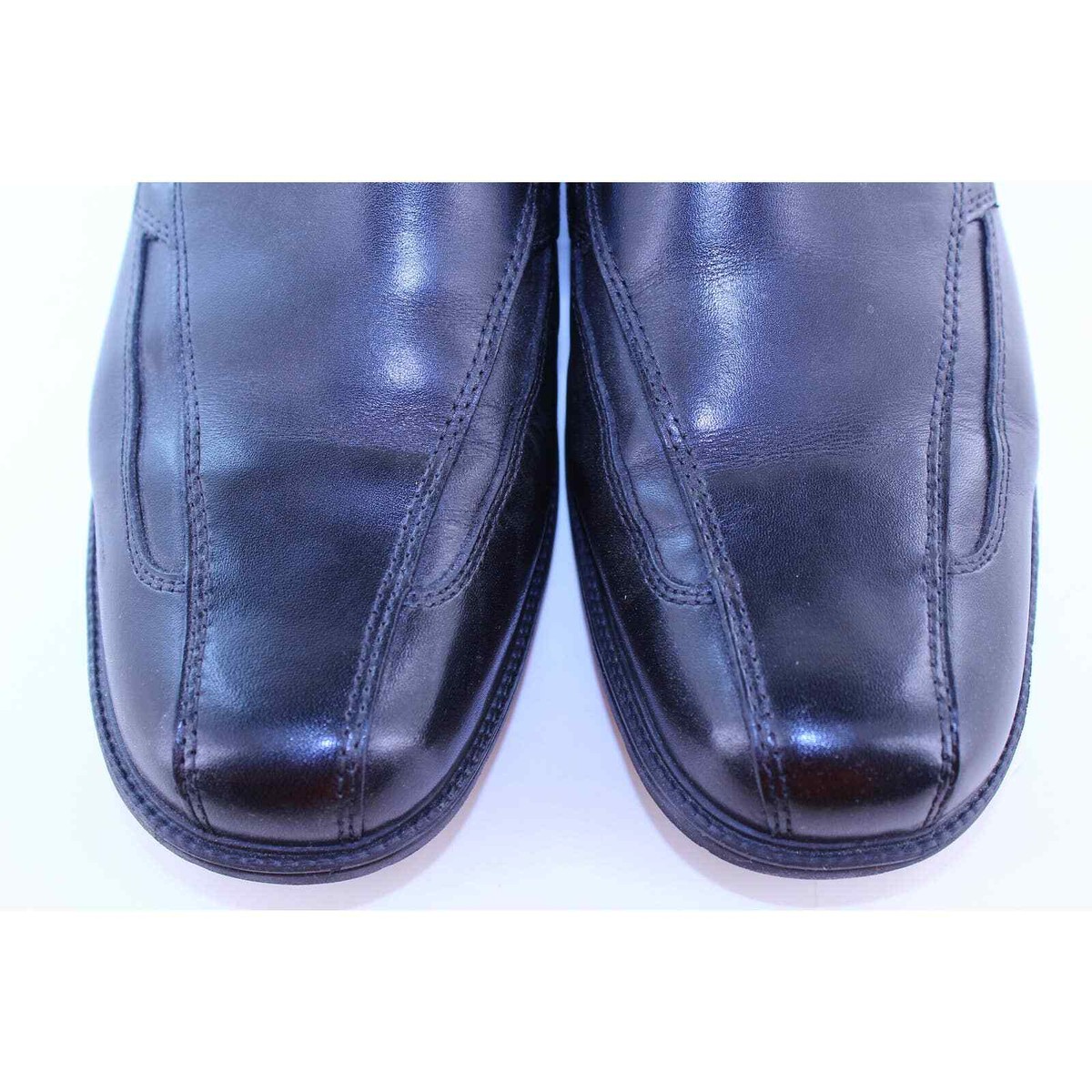 Clarks Medina Black Leather Slip On Casual Dress Loafers 