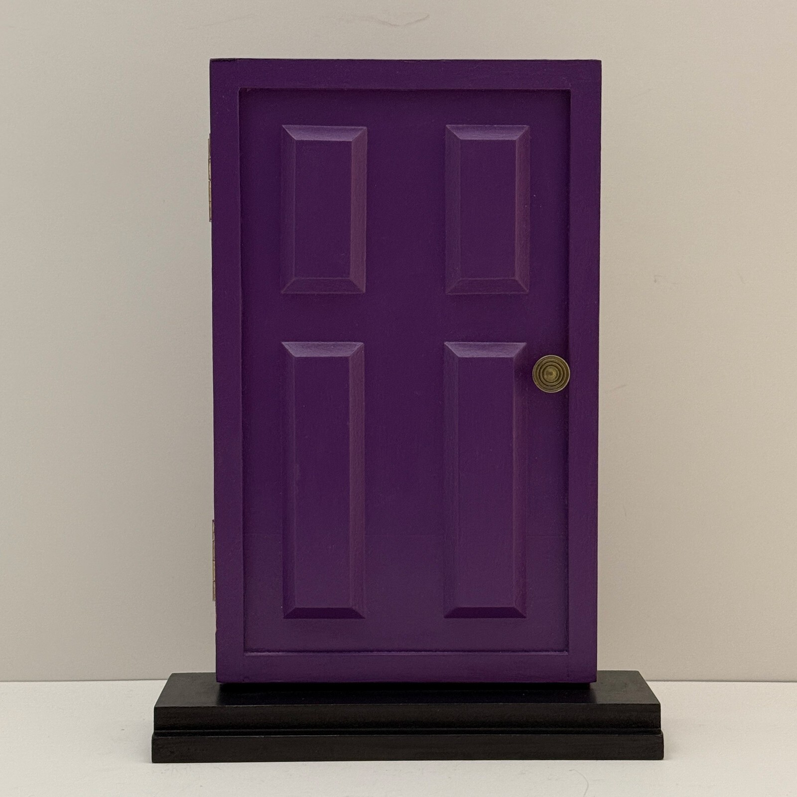 Miniature Purple Door Photo Album – Decorative Display Album, 11 Inches Tall