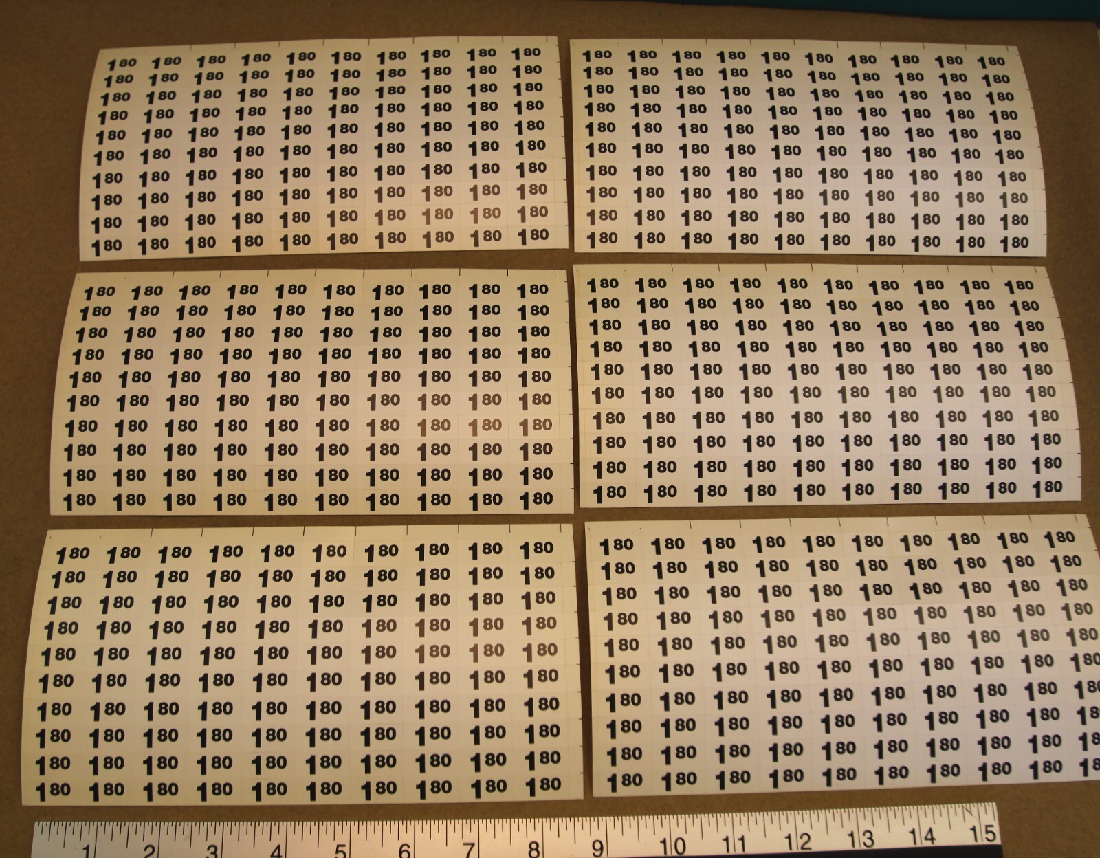 (AP) Automatic Products snack machine price labels 1.80 / 1.85 qty