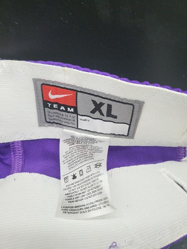NWT XL Nike 615745 546 Football Game Pants Court Purple White Open Field XL - Picture 6 of 8