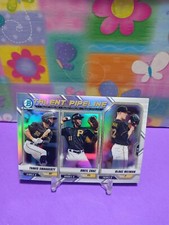 SWAGGERTY/ONEIL CRUZ/WEIMAN 2021 BOWMAN CHROME REFRACTOR TALENT PIPELINE #TP-PIT