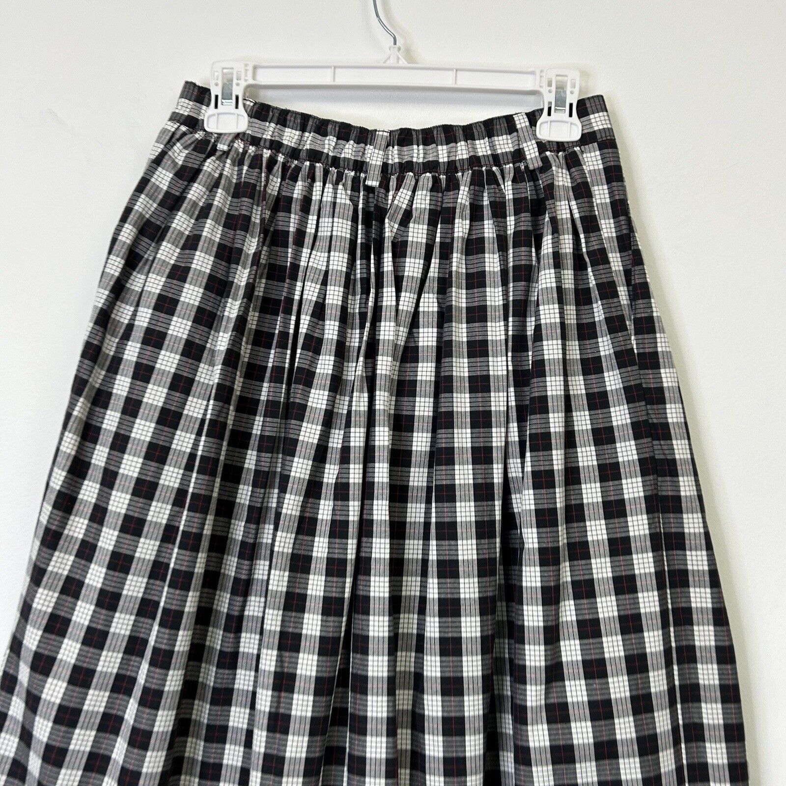 Vintage Talbots Plaid Midi Skirt Womens Size 10 B… - image 9