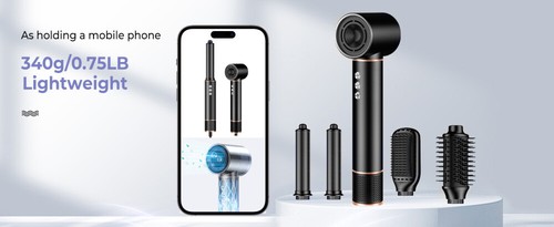 Haarbürste Haarstyler 5-in-1 , Airstyler, Lockenstab, Haarstyler, Hair dryer - Bild 16 von 23