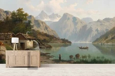 3D Oil Countryside Wallpaper Wall Mural Removable Self-adhesive Sticker 378