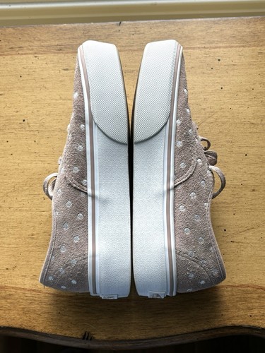 VANS KHAKI TAN POLKA DOT SNEAKERS WOMENS 5 (men’s 3.5) - Picture 5 of 8