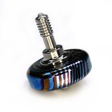 New Titanium Tima Damascus Hand Twisting Spinning Top Gyro Gyroscope Spinner Toy