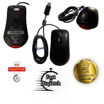 Original Retro Vintage Microsoft USB 1.1 Wired Optical Wheel Mouse (X08-99491)