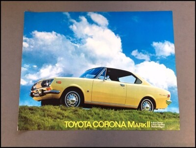 1971 1972 Toyota Corona Mark II Vintage Car Sales Brochure Folder