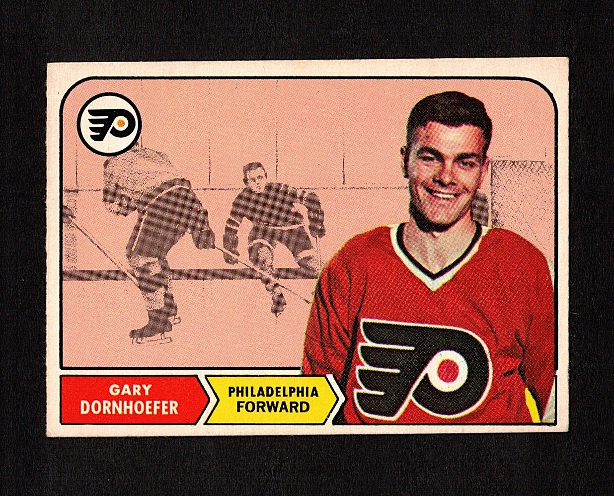 1968-69 GARY DORNHOEFER #94 VG-EX+ OPC ** Flyers 2 CUPS Star Vintage Hockey Card
