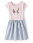 The Children's Place Girls Bunny Rabbit Dress Size Large (10-12) — photo 1