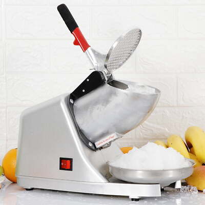 Maquina De Raspados De Hielo Eléctrica 300W Para Hacer Helados Acero Inoxidable