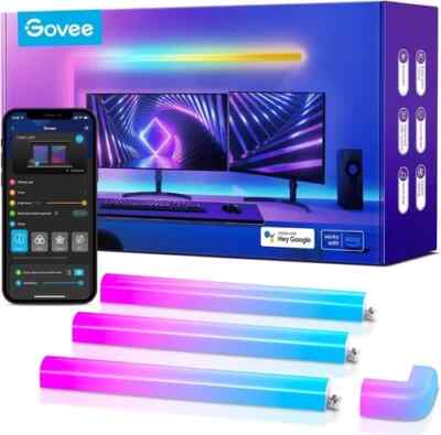 Neu Govee RGBIC Glide Smart Wandleuchte 6 Stück + 1 Ecke Google/Alexa H6062