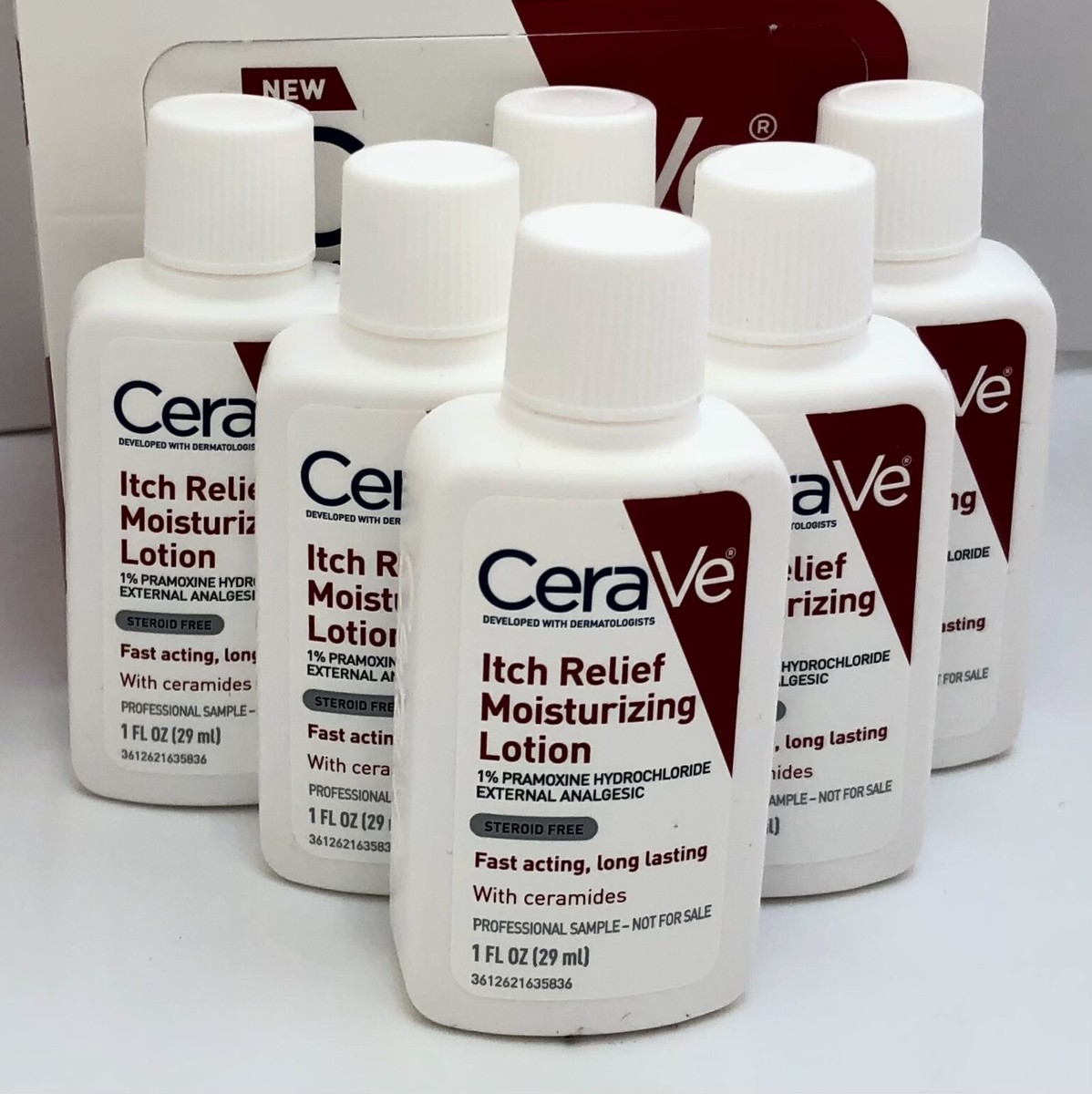 CeraVe Itch Relief Moisturizing Lotion Travel Size 1 oz / 29ml Lot
