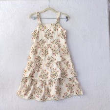 Old Navy Girl's Floral Cottage Tiered Midi Dress Size XL 14/16