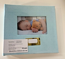 Blue Polka Dot Recollections Photo Album 9 x 8.75 in 100 pages Holds 200 4x6