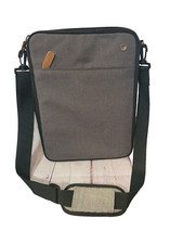 Charcoal Gray PKG 14" Laptop Device Sleeve Padded Carry Crossbody Zipper Case