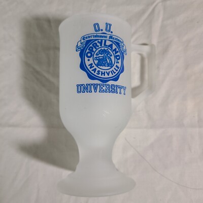 OU University Entertainment Maximus Opryland Nashville Frosted Pedestal Mug