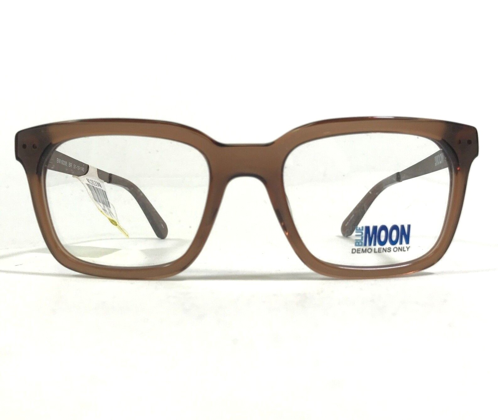 Оправа для очков Blue Moon BM 6008 BR Прозрачная коричневая квадратная в толстой оправе 51-19-140