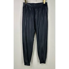 Commando Faux leather Pull-on Women’s Joggers Pockets High Waist Size S
