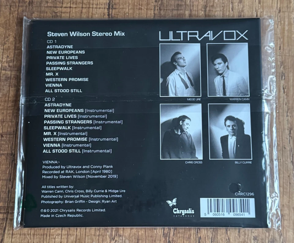 Ultravox "Vienna" 2CD RSD 2021 Sealed Steven Wilson Stereo Mix [Midge Ure] - Image 2 of 2