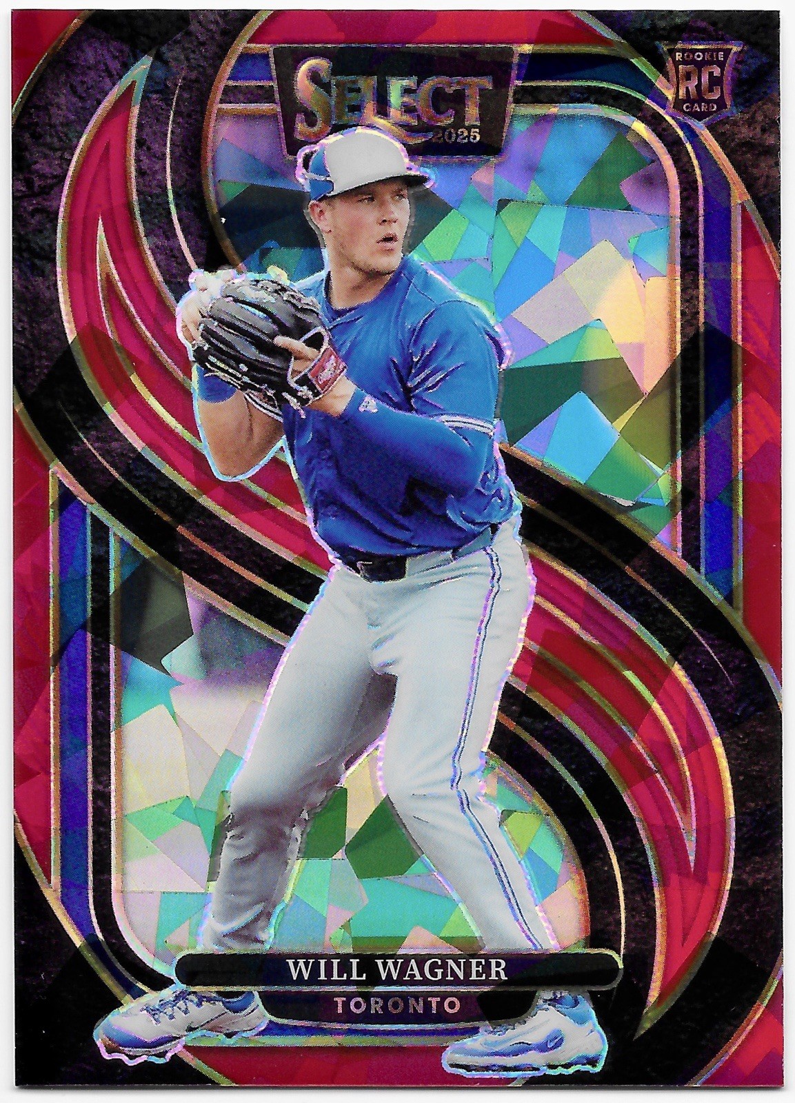 2025 Panini Select - Premier Level Red Ice Prizm /199 Will Wagner Blue Jays #111