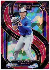 2025 Panini Select - Premier Level Red Ice Prizm /199 Will Wagner Blue Jays #111
