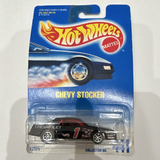 Hot Wheels Chevy Stocker NASCAR Hot Wheels Blue Card 1991 1:64 Black Unopened