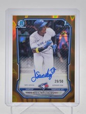 JUAN SANCHEZ 2026 BOWMAN CHROME 1ST GOLD LAVA REFRACTOR AUTO /50 Q3967
