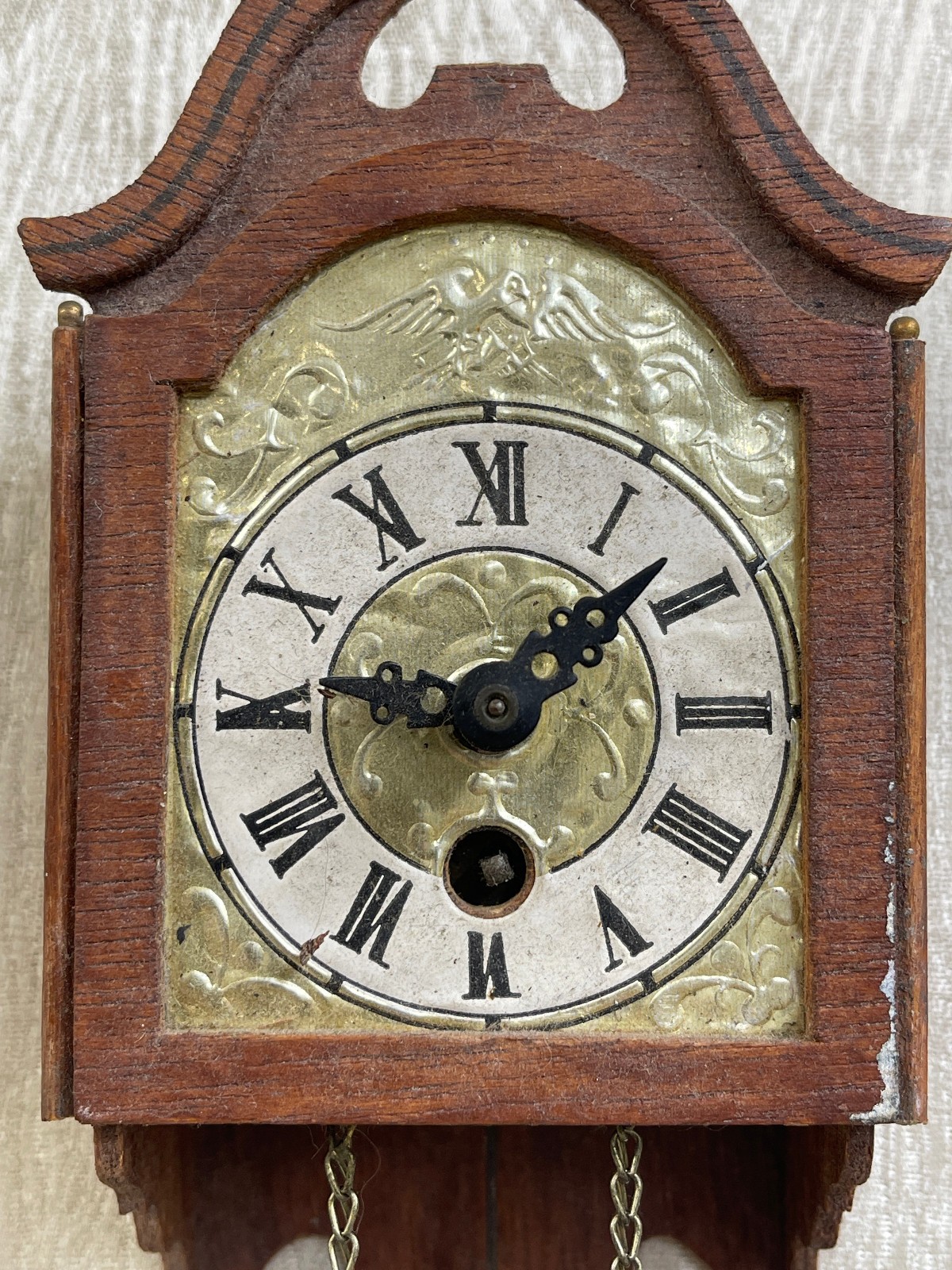 Antique German Novelty Wall Clock Working