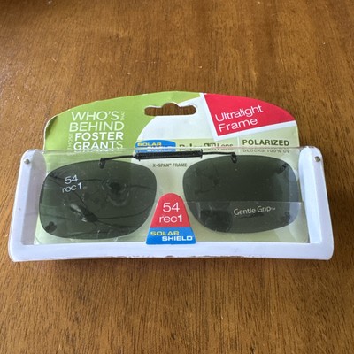 SolarShield Polarized ClipOn STRETCHABLE Sunglasses 54 Rec 1 Ultralight Polar AB