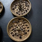 BEAUTIFUL Vintage floral Enamel,Brass,Openwork,Rare Buttons — photo 10