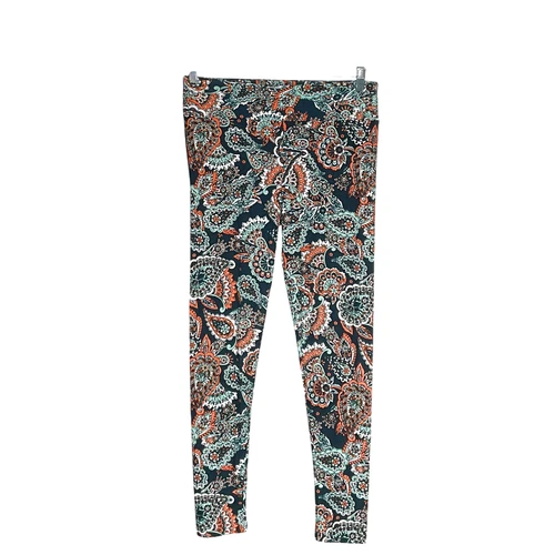 Lularoe Green Paisley Leggings (TALL & CURVY) - Picture 1 of 4