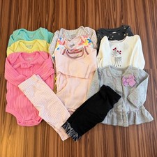 Baby Girl 0-3M Clothing Lot Child of Mine Garaminals Bodysuits Leggings 11pc