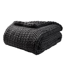 YnM Weighted Blanket, Handmade Chunky Yarn Knitted Design, Soft and Cozy, Tem...