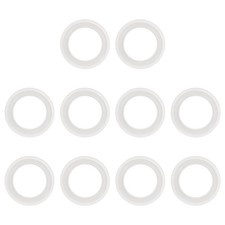 10Pcs Silicone O Ring, 0.98" Sealing Gasket Washers for 0.75" Clamp, White
