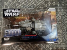 Jazwares Star Wars Micro Galaxy Squadron AT-TE Playset Captain Rex Trooper New