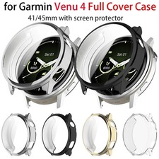 For Garmin Venu 4 41mm  45mm Screen Protector Case TPU Protective Bumper Cover