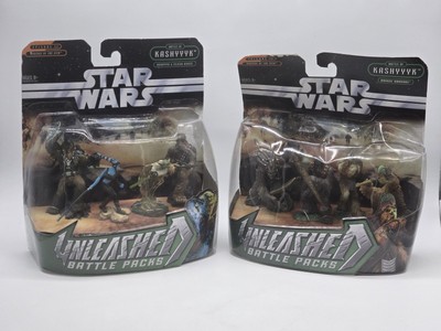 Vintage Star Wars Unleashed Battle Packs   Wookie Warriors Kashyyyk & Heroes 2 