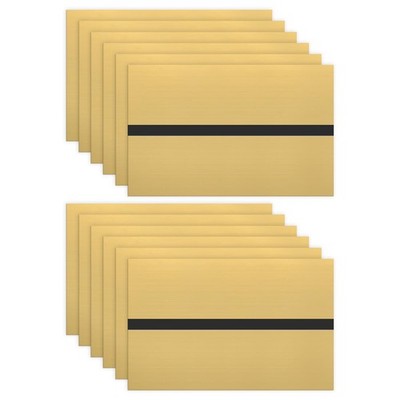 12 Pack Laser Engraving Blanks 7x11 Inch 1.3mm ABS Sheet Matte Gold/Black