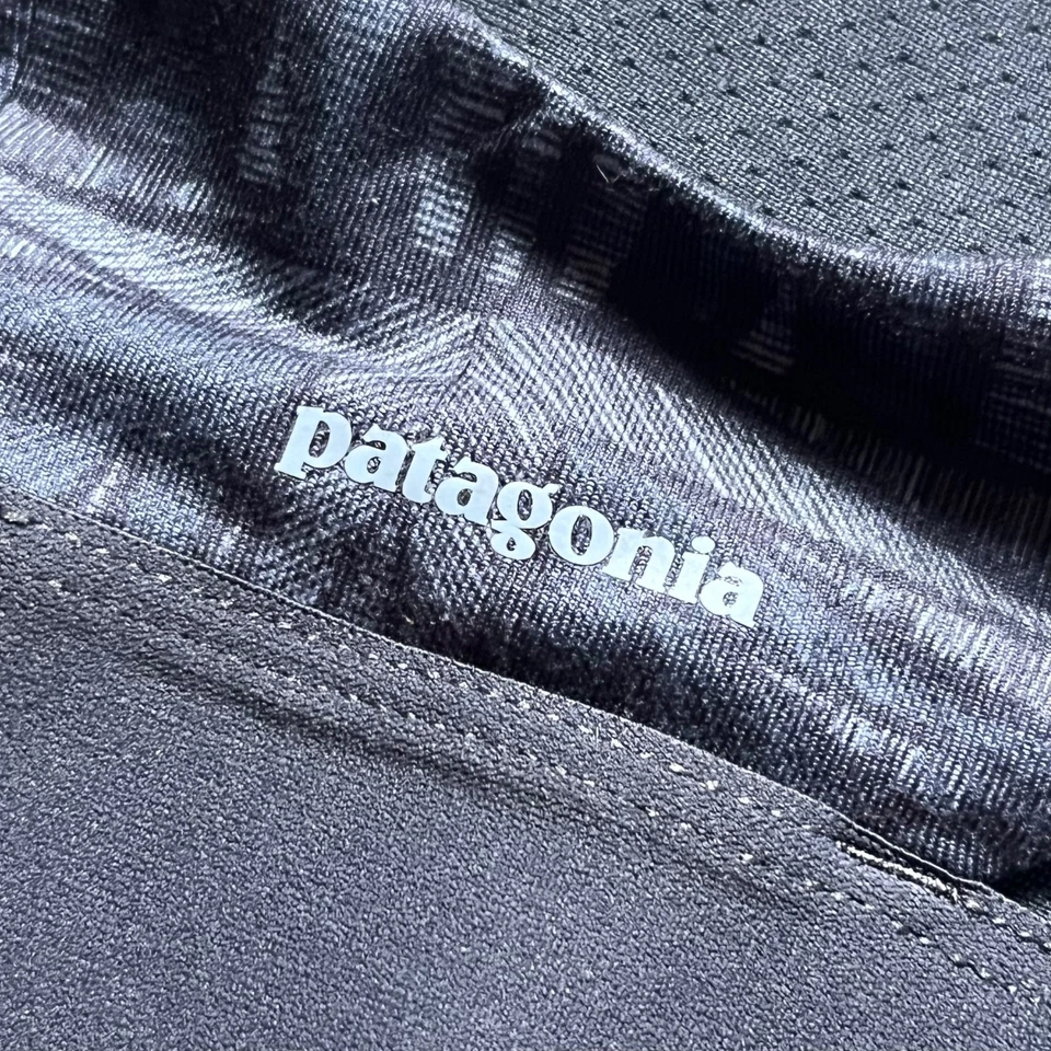 Patagonia Bra Womens Medium Smolder Blue Switchback Sports Quilt Block Fill Yoga - Imagen 2 de 4