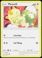 Unbroken Bonds Meowth 147/214 Common Pokemon LP on eBay