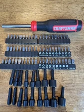 Craftsman Magnetic Handle Screwdriver Hex Bit / Nut Drivers 80 piece set