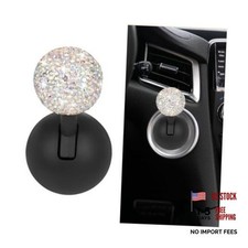 Bling Car Push Start Button Cover, Crystal Rhinestone Ball Vehicle Starter AB